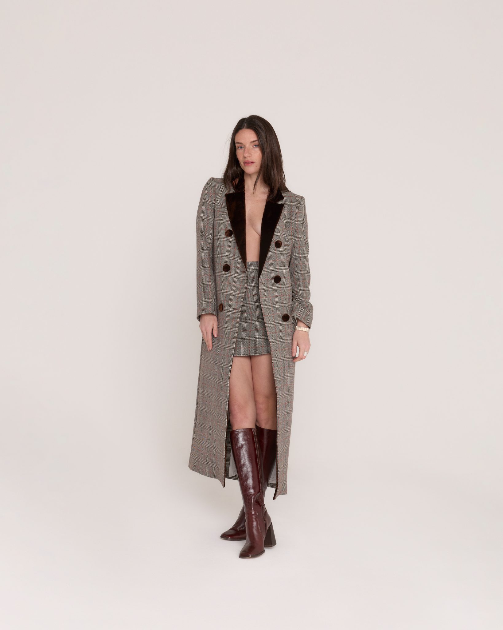 manteau sissy laine vierge prince de galles