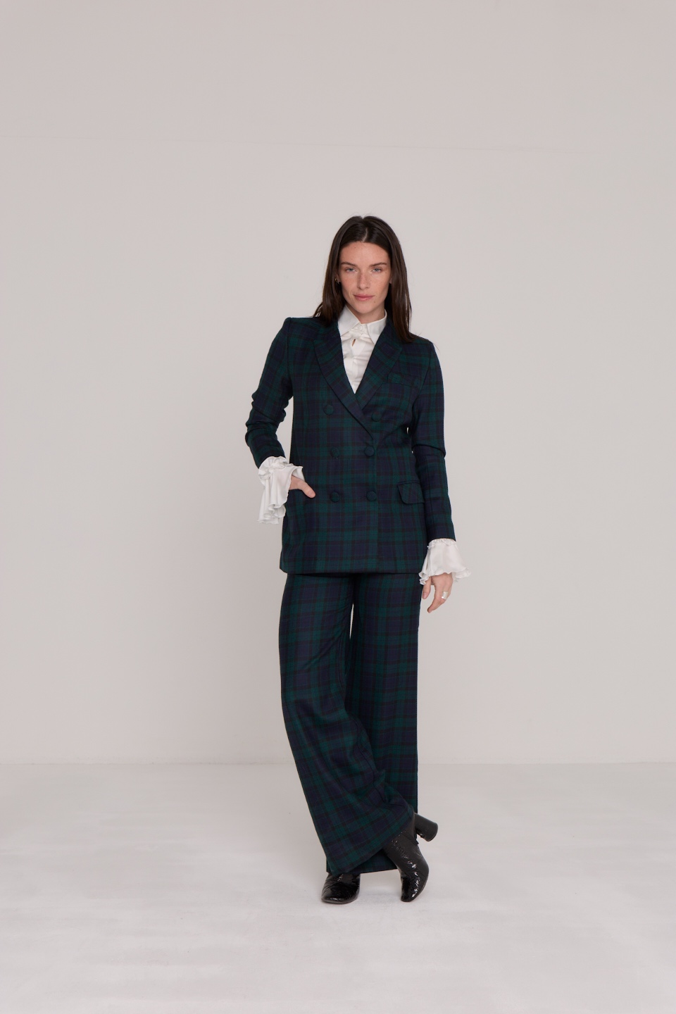 pantalon jane tartan